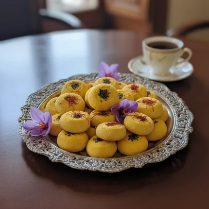 نان برنجی زعفرانی با روغن حیوانی
